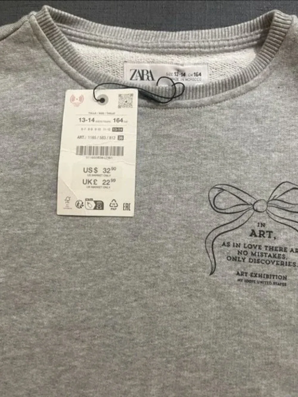 Zara Girls 2-in-1 Layered Top Blouse/Vest Size 13-14 Years NWT